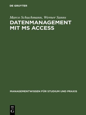 cover image of Datenmanagement mit MS ACCESS